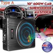 10" 600W Car Active Subwoofer Speaker Audio Amplifier Vehicle Subwoofer Bass Amplifier Enclosure Auto Sound Car Audio Amplifier