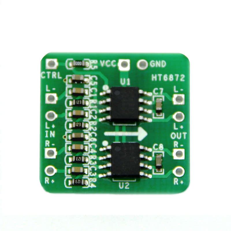 2x3W HT6872 Differential Amplifier Board Digital Class D Audio Amplifier Module Differential Input 3.6-6.5V