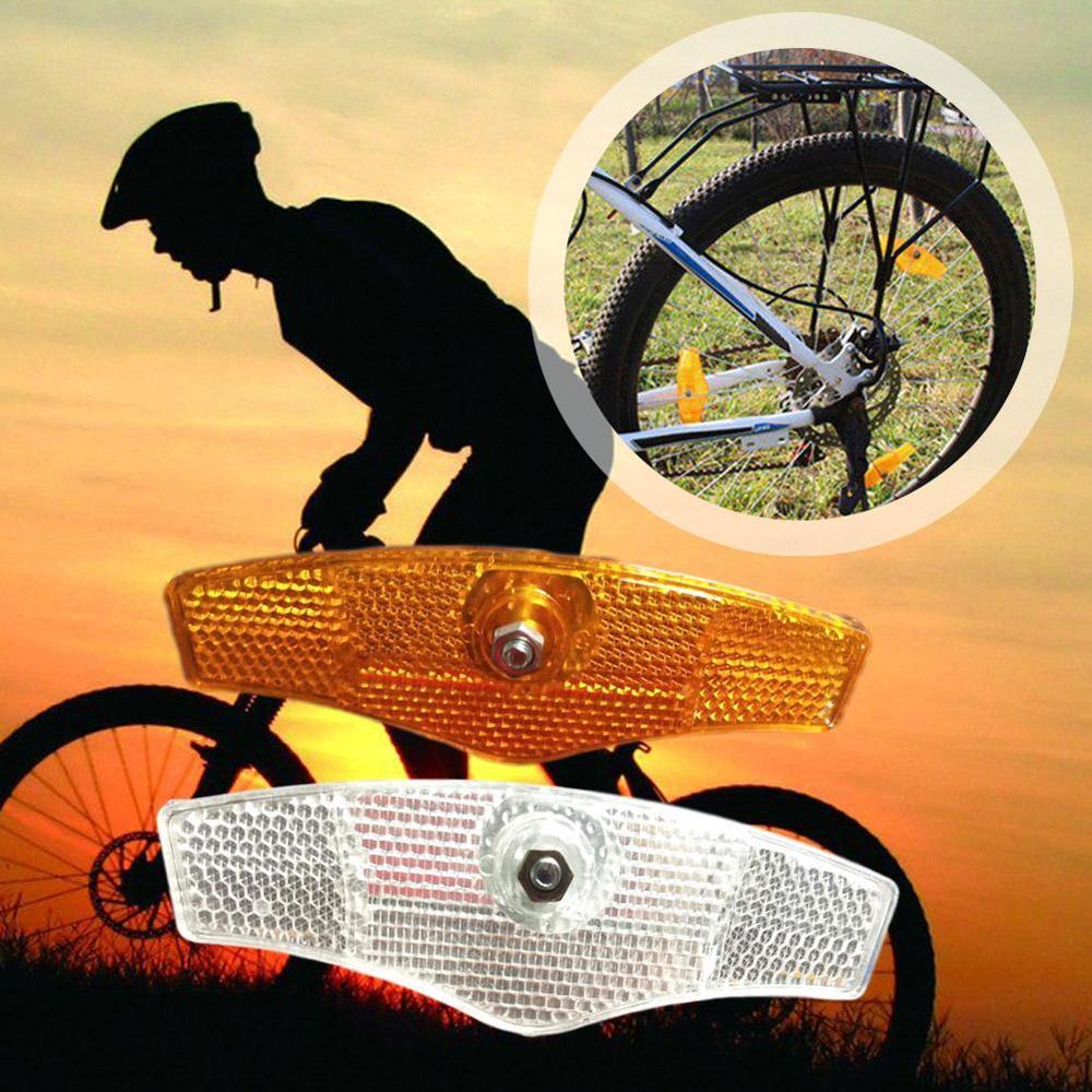 1 pair Bike Bicycle Spoke Reflector Safety Warning Light Safety Wheel Rim Reflective Lamp Mount Vintage Clip Tube Reflector