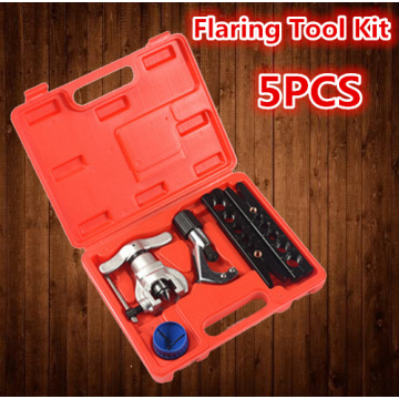 5PCS Flaring Tool Set Eccentric Flaring Tools Kit Flare Copper Tube Pipe Cutter Air-Conditioning Debure
