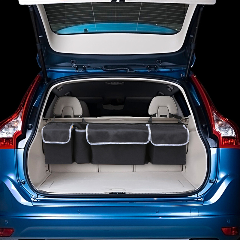 Car Trunk Organizer Backseat Storage Bag High Capacity Multi-use Oxford Adjustable Automobile Seat Back Organizers Accessories