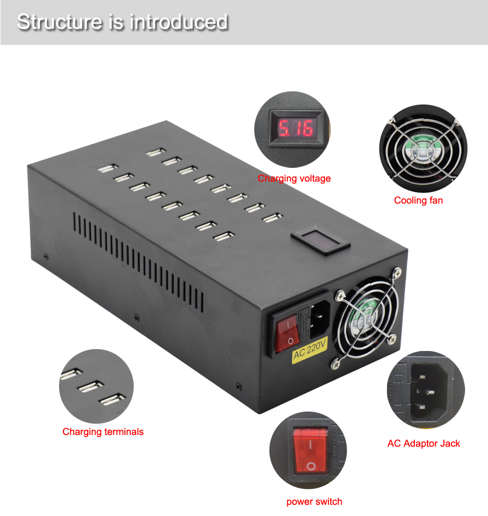 16 Port USB Charger