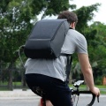 HOT-KORIN Design Flexpack Anti-Theft Backpack Men's Travel Bag USB Rechargeable Laptop Backpack 15.6-Inch Youth School Bag