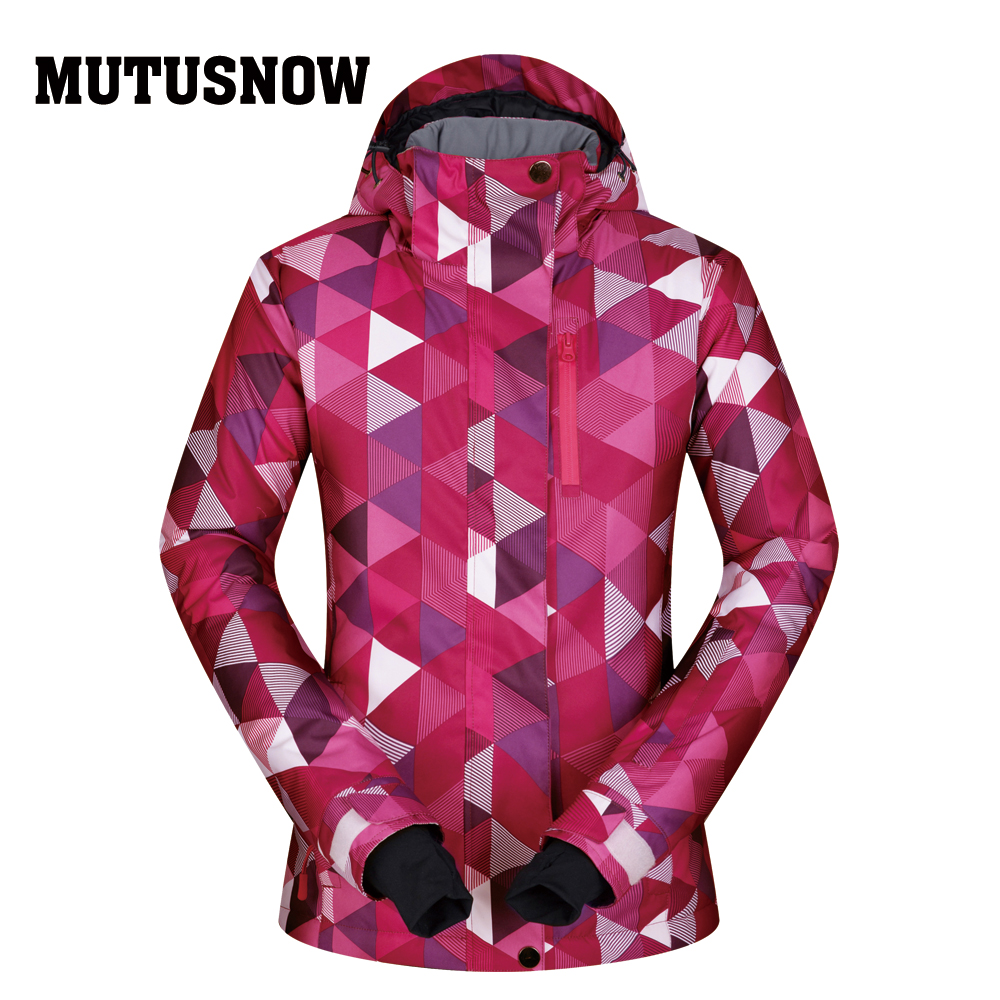 Ski Jacket Women Windproof Waterproof Breathable Warm Clothes Women Snow Coat Wear -30 Degree Winter Skiing Snowboarding Jacket