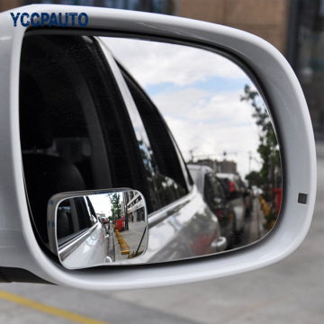 2Pcs Universal Car Mirror HD Glass Blind Spot Mirror 360 Degree Adjustable Wide Angle Parking Rear view Mirror