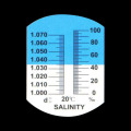 Hot Portable Handheld Salinometer 0-10 Sodium Chloride Concentration Refractometer Sea Gravity Meter Seawater Aquarium Aquarium