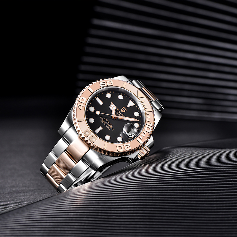 PAGANI DESIGN Men Automatic Watches Sapphire Glass Ceramic Bezel Relogio Masculino Mechanical Watch For Men Business Wristwatch