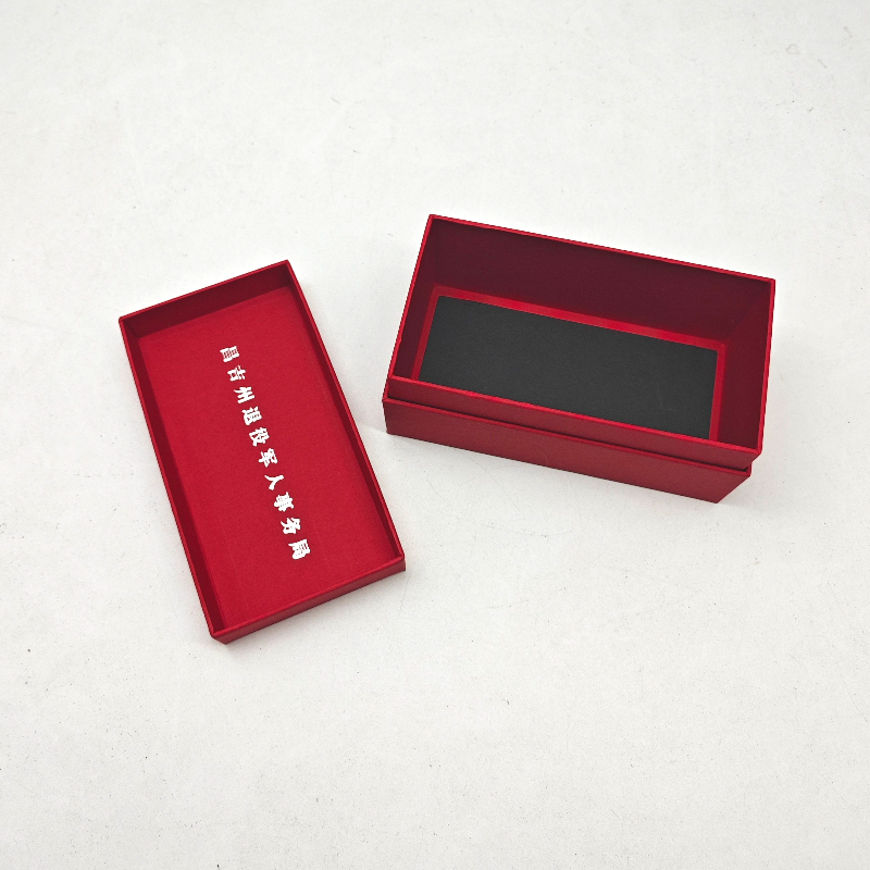 red packaging box