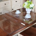 Waterproof PVC Table Cover Transparent Tablecloth Rectangle Protector Desk Pad Soft Glass Dining Top Table Cloth Plastic Mat