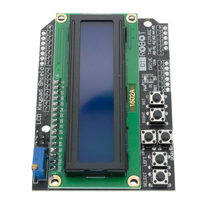 LCD Keypad Shield LCD1602 LCD 1602 Module Display For Arduino ATMEGA328 ATMEGA2560 raspberry pi UNO blue screen