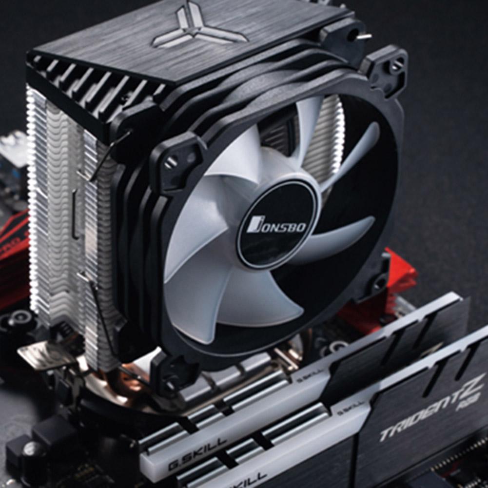 Jonsbo CR1200 2 Heat Pipe Tower CPU Cooler RGB 3Pin Cooling Fans Heatsink 900-2300RPM CPU Cooler Streamer Effect