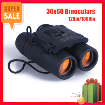 30 x 60 Outdoor Telescope Mini Day Night Vision Zoom Telescope Travel Folding Binoculars Portable With Case Star Observation