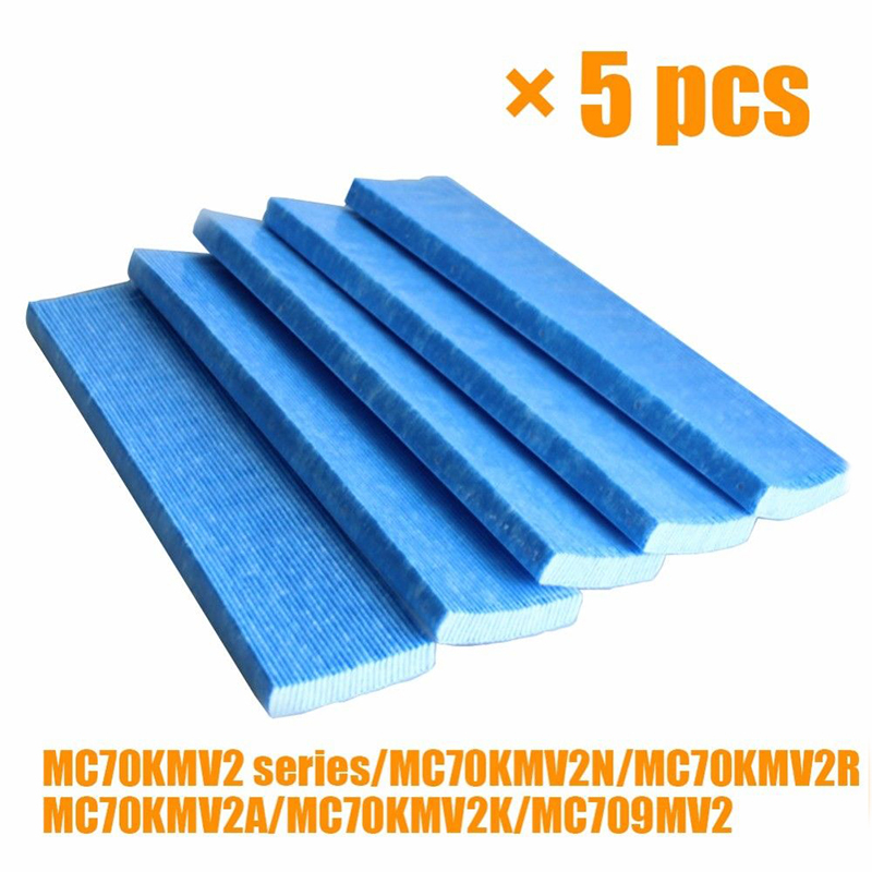 5 Pcs Air Purifier Filter For DAIKIN Purifiers KAC017A4 KAC017A4E MC70KMV2 Purifier Parts Multifunctional Blue Filter