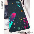 Space Sci Fi mousepad 900x400x3mm Cloud gaming mouse pad gamer mat computer desk padmouse keyboard Colorful locrkand play mats