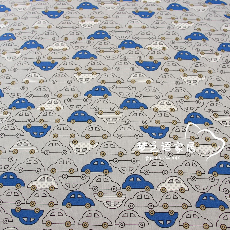 160cm*50cm little Car baby kids Cotton Fabric Printed Cloth Sewing Quilting bedding apparel dress diy patchwork fabric