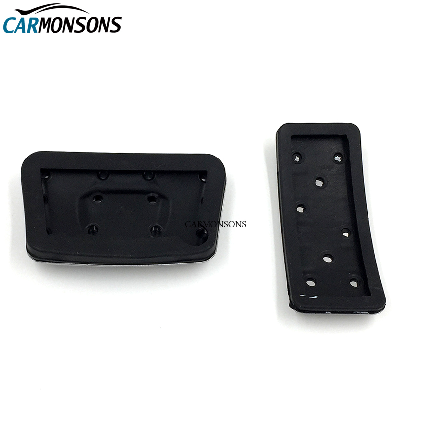 Carmonsons AT MT Stainless Steel Gas Brake Pedal Cover for Kia Rio K2 2012-2017 Soul 2013-2016 Cerato Car Styling