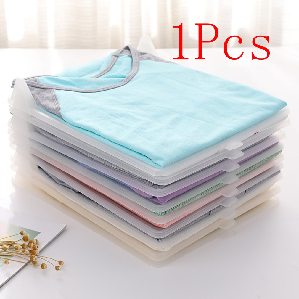 1Pcs Multifunctional Durable Plastic Laundry Storage Fold Board Unique Clothing Shelves Stacked Board Organizer Tools