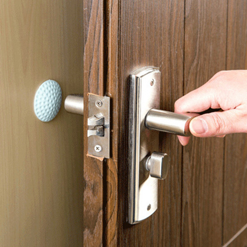 Wholesale Baby Door Lock Protector Rubber Doorknob Protective Shock Mat Pad Silent Mute Touch Pad Door Handle Collision