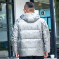 New High Quality Bright Face Down Jacket Men Extra Large Youth Short Coat White Duck Down Thick Casual Plus Size M-11XL12XL 13XL