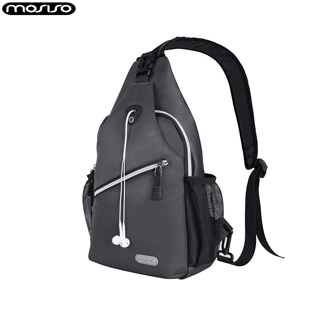 MOSISO Crossbody Bag Waterproof Men Women Sling Chest Bag fit for 9.7 inch ipad Fashion Laptop Shoulder Backpack Bag 2019