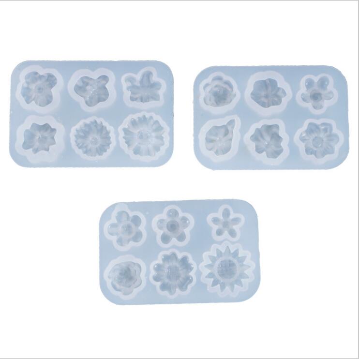 Flower Resin Mold DIY UV Resin Jewelry Molds Jewelry Accessories Flower Silicone Mould for Making Jewelry Decoration