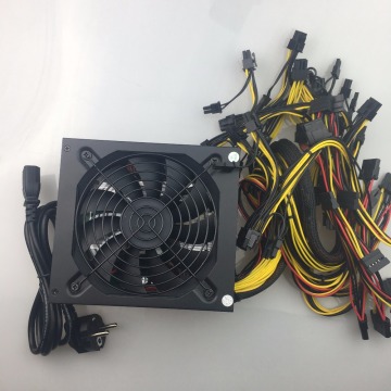 free ship Computer Mining Power 1800W psu PC Power Supply support 8 card for Miner High quality Power supply For BTC ETC ZEC