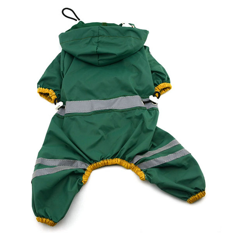 Summer Outdoor Puppy Pet Rain Coat S-XL Hoody Waterproof Jackets PU Raincoat for Dogs Cats Apparel Clothes Wholesale