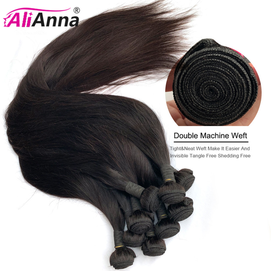 32 34 36 38 40 Inch Bone Straight Hair Bundles ALIANNA Human Hair Bundles Straight Bundles Brazilian Hair Weave 30 Inch Bundles