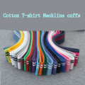 Summer Thin Stretch Knitted Rib Fabric Nackline cuffs School Uniform T-shirt Material