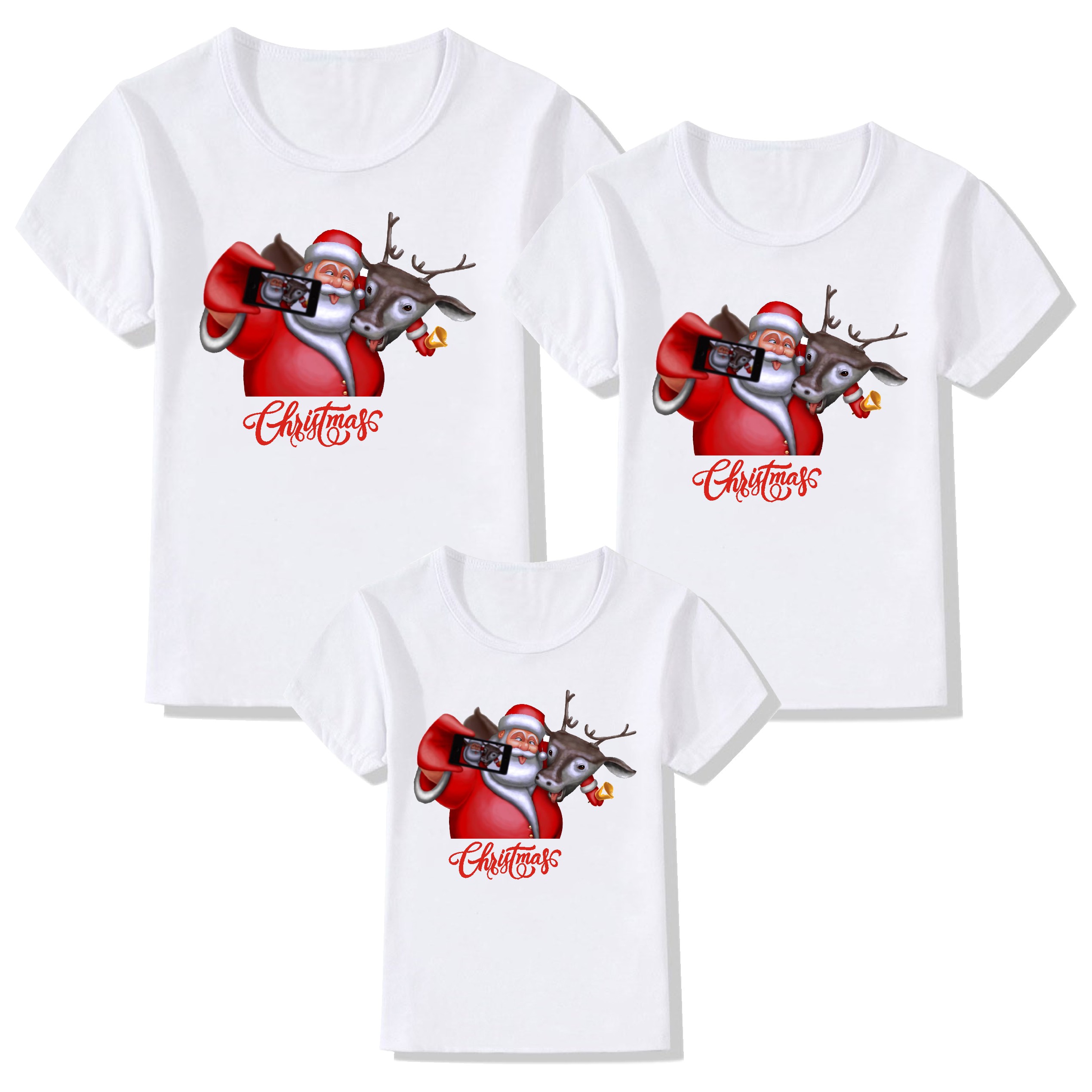 2020 Dad Mom Baby Christmas Clothing Family Matching Outfits Clothes Mother Daughter Father Son Look Mommy and Me T-Shirt Set
