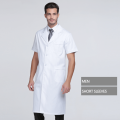 Fashion Medical white coat Long short Sleeve women Medical Coat Uniform Medical Lab Coat Hospital Doctor Slim medical uniform