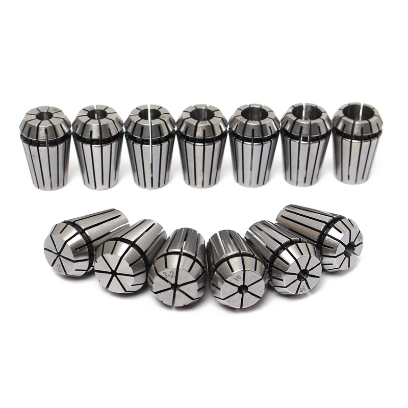 1pcs ER11 1-8MM 1/4 MM 6.35MM 1/8MM 3.17MM 5Spring Collet High Precision Collet Set For CNC Engraving Machine Lathe Mill Tool