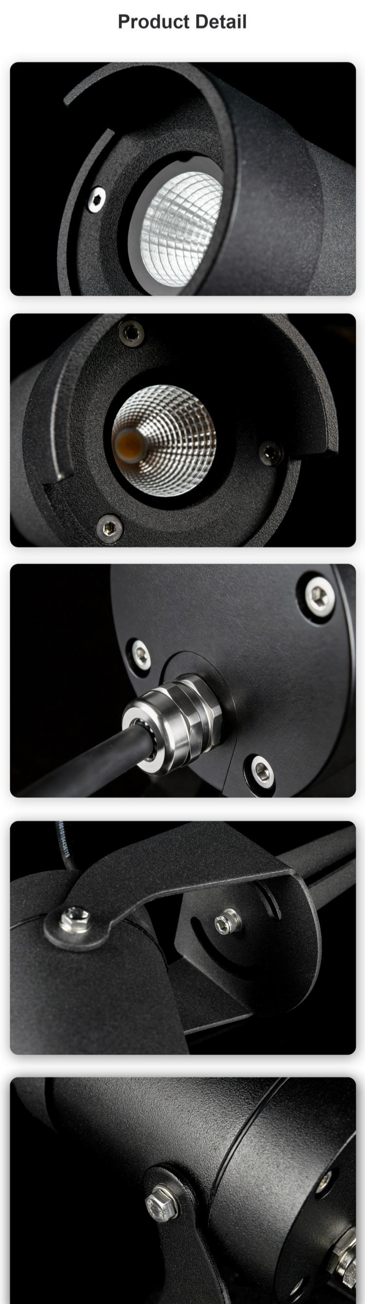 Anti glare cover led garden light