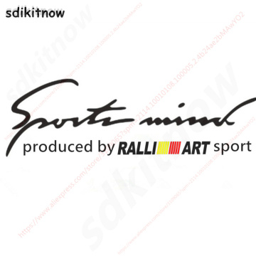 28x10cm RALLI ART ralliart Sports Car Windows Body Sticker Decal Auto Styling For mitsubishi lancer asx outlander pajero galant