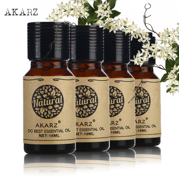 AKARZ Famous brand Rose Castor lemon Frankincense Essential Oils Pack For Aromatherapy, Massage,Spa, Bath 4pcs/lot