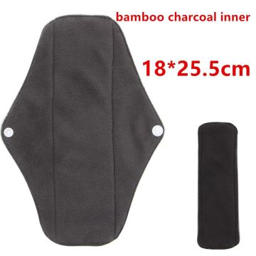 Sanitary Bamboo Women Feminine Hygiene Sanitary Pads Reusable Washable Panty Liner Fleece Inner Lady Cloth Menstrual Pad