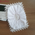 Unique Creative Design Home Household Hotel Table Decorative Embroidered Plaid Elastic Band White Grey Taupe Tissue Box Cover
