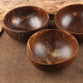 Creative Natural Coconut Bowl Eco Friendly Soup Salad Noodle Rice Bowl Wooden Fruit Bowls Handicraft Art Work Decoration