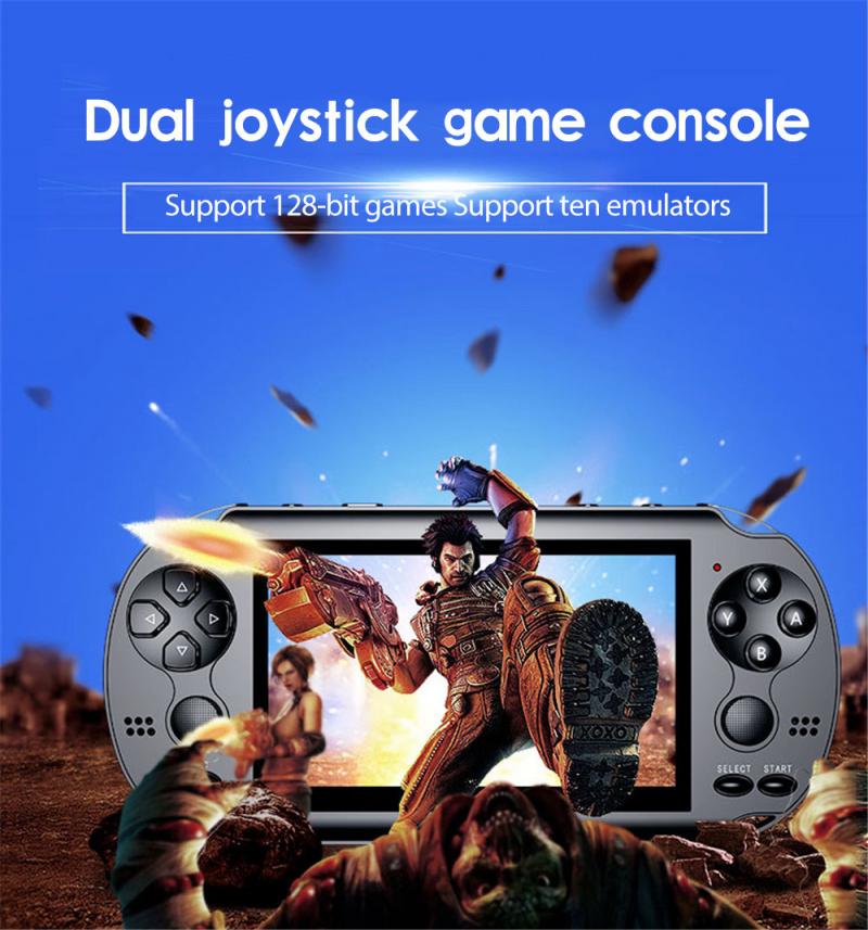 Built-in 10000 Games Video Game Consoles 4.3-inch Game Console Classic Dual-Shake Game Console 8GB Consolas De Videojuegos