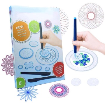 28pcs Spirograph Drawing Toys Set Interlocking Gears Wheels Painting Drawing Accessories Creative Educational Toy Spirographs