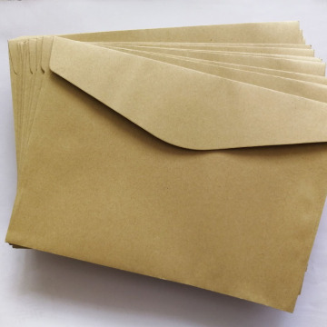 162x225mm brown kraft paper envelopes without printing for A5 size greeting postcards