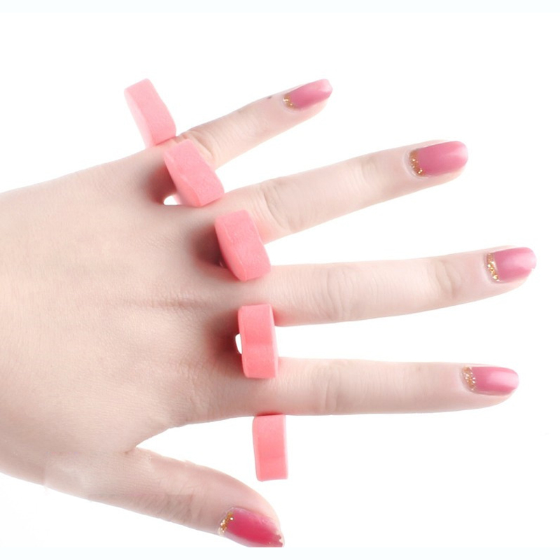 50pcs/lot Finger / Toe Spreader Nails Art Makeup Tools Nail Art Foam Finger Toe Separator Manicure Tools Finger Toe Separator