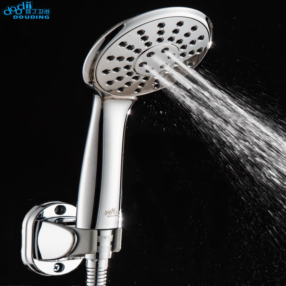 DooDii Shower Head Water Saving high Pressurized ABS With Chrome Handheld Shower 300 hole Bathroom Water Booster Shower head