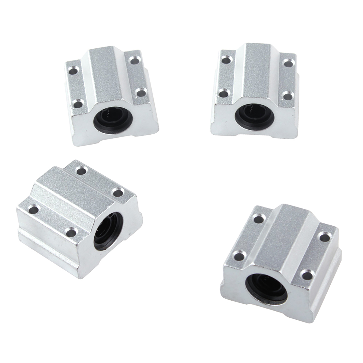 4PCS Linear Motion Ball Bearing Slide Block Bushing SC8UU SCS8UU SC10UU SCS12UU 16UU 20UU 25UU Linear Shaft CNC 3D Printer Parts