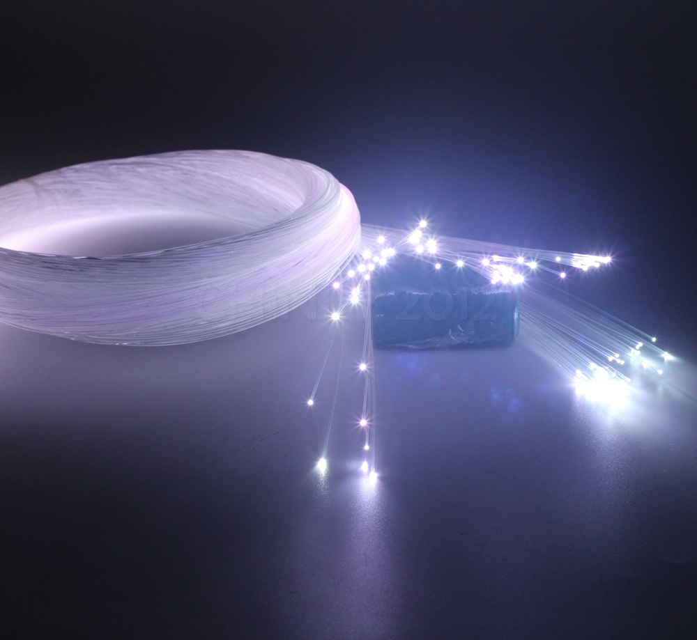 PMMA plastic optical fiber cable 1.0mm 300M per roll End Glow LED Fibers Optic for all kind led light machine drivers