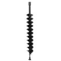 31 5\"x3 94\"Earth Auger Drill Bit Garden Planter Auger Dual Blade Irrigating Planting Auger Drill Bit for Fence Hole Planting