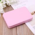 Pink Organizer Case Small Metal Storage Box For Currency Money Candy Key Eye Shadow Portable Gift Box