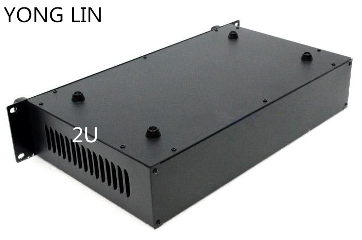 1pcs HTPC CHASSIS 2U chassis 19 inch case data switch box Chassis power communication server chassis