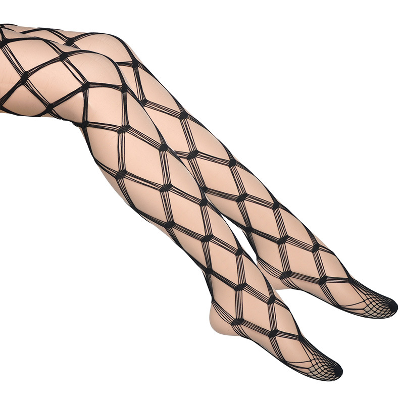 UNIKIWI.Women's Tights Sexy Cross Lattice Fishnet Stockings.Ladies Hollow out Mesh Fishnet Pantyhose Female Club Party Hosiery