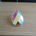150PCS/LOT 38mm AB Glass Crystal Prism Pendant Crystal Suncatcher Hanging Trimming Drops For Strand Garland